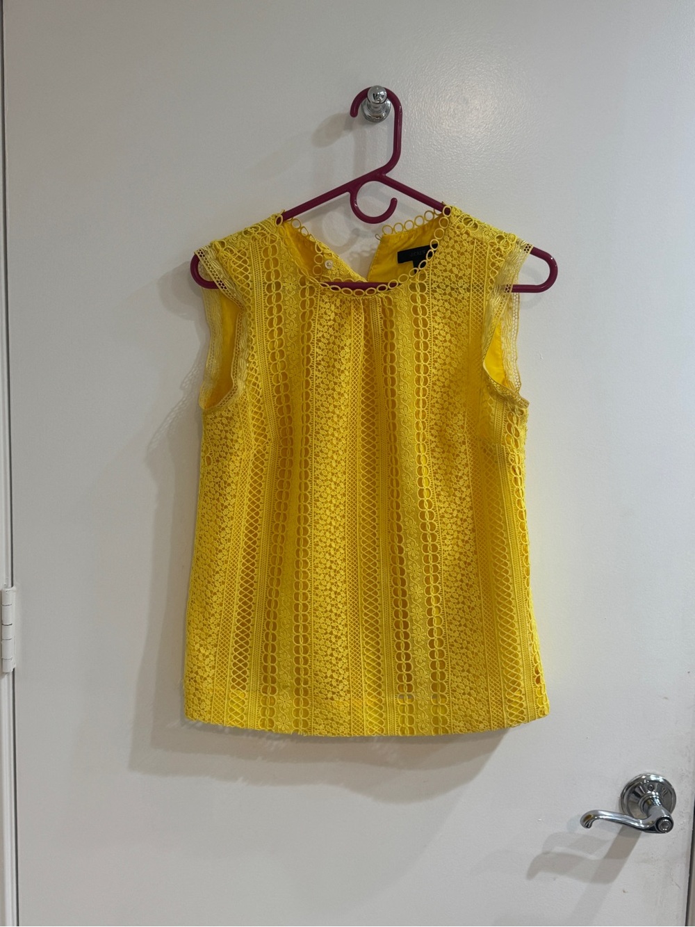 J. Crew Yellow Lace Sleeveless Camisole